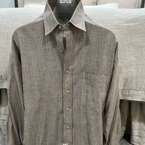 Burberry London Mens Button Front Long Sleeve Shirt size M